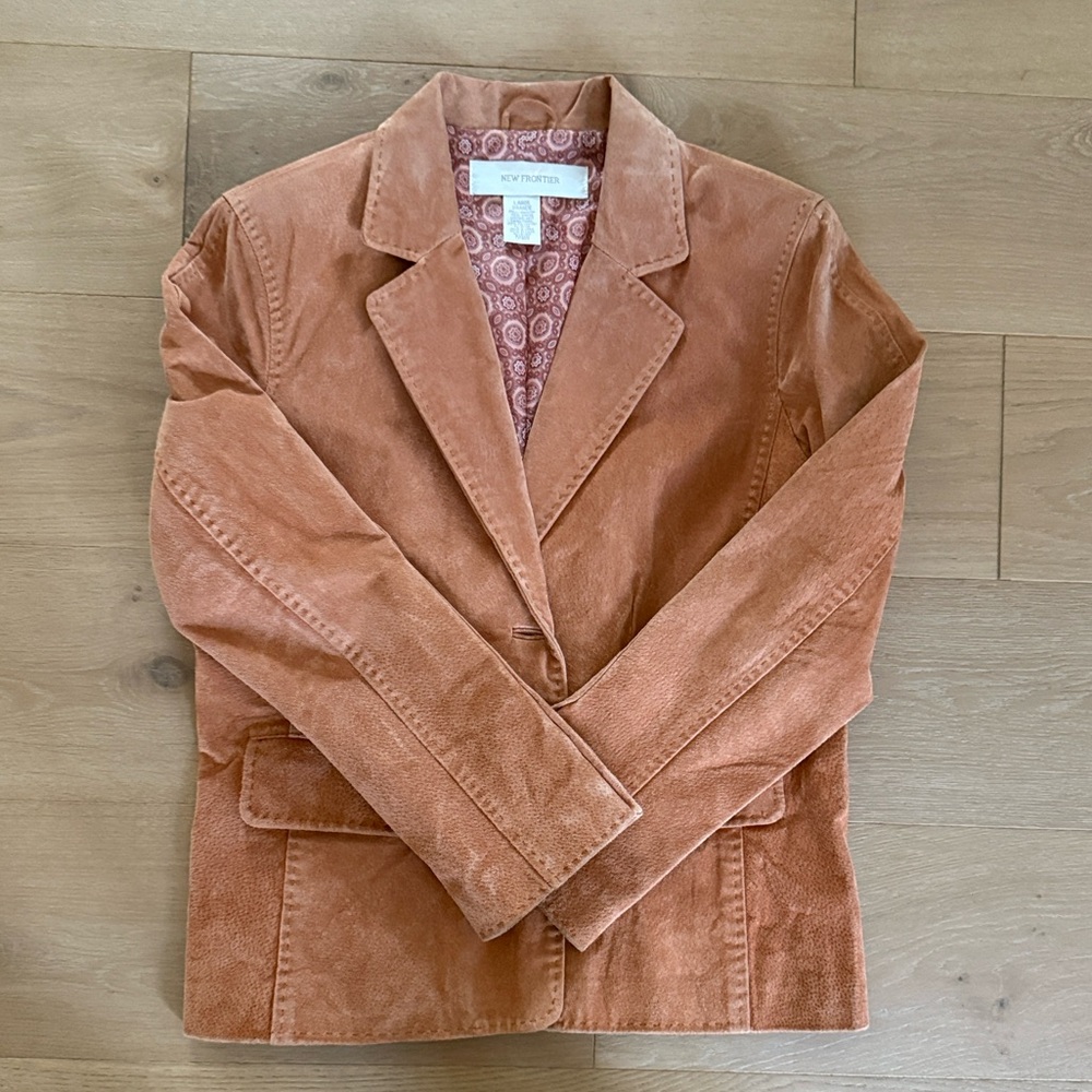 Vintage suede blazer New Frontier - Women's